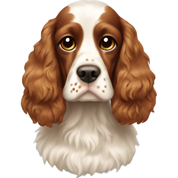 Cocka spaniel with brown and small ginger patches emoji