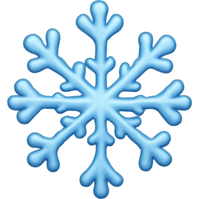 Melting snowflake emoji