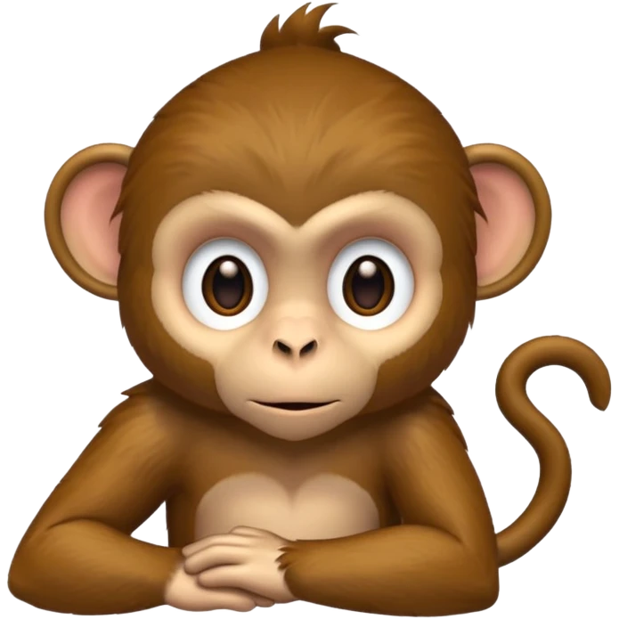 A monkey emoji