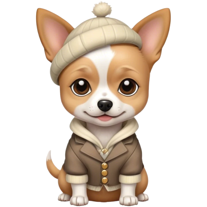 fashion dog emoji