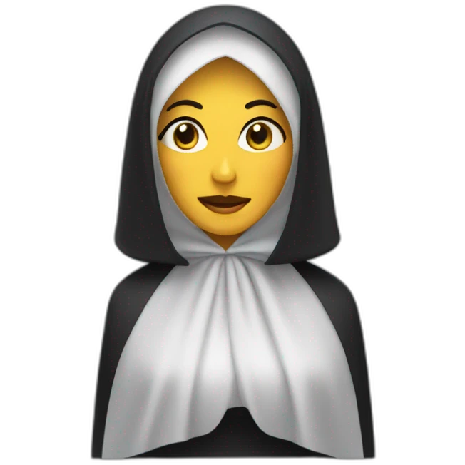 Widow with a veil emoji