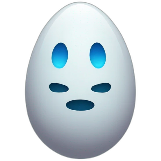 blue egg emoji