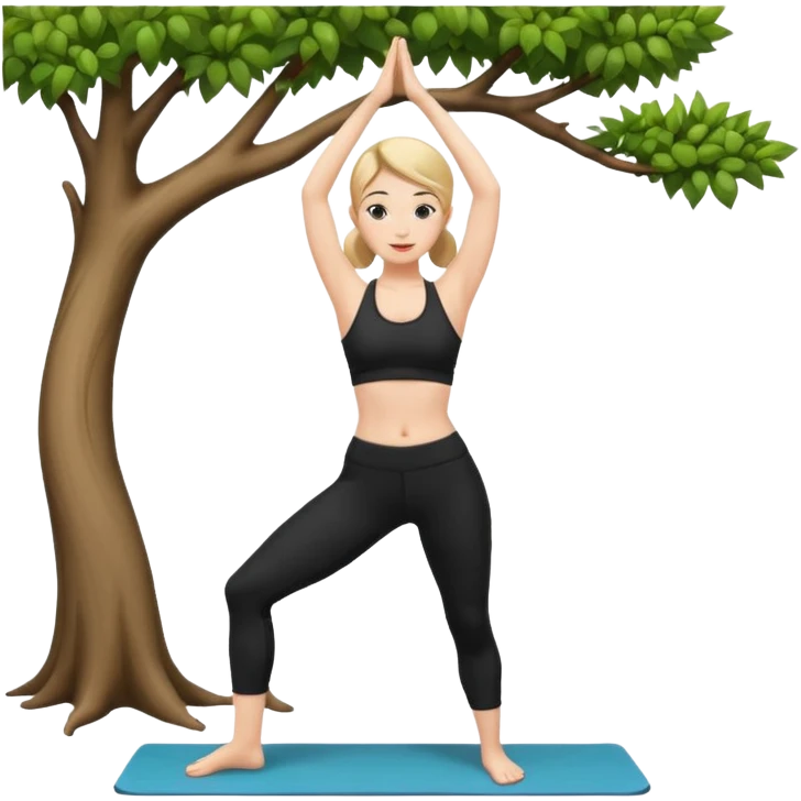 yoga girl emoji