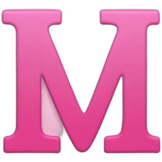 PINK "M" emoji