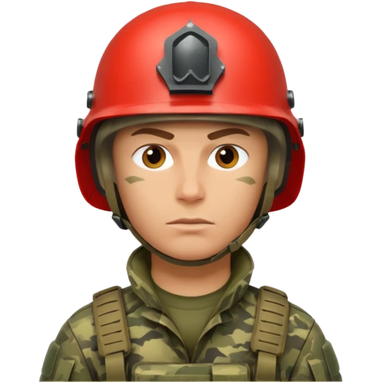 создай очень реалистичного и мощного современного российского солдата emoji
