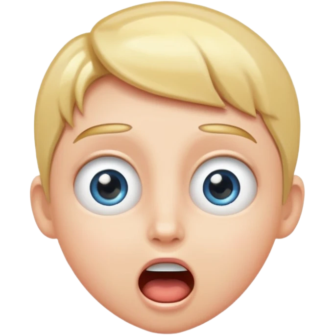 Person with sparkling eyes and open mouth staring in amazement  emoji