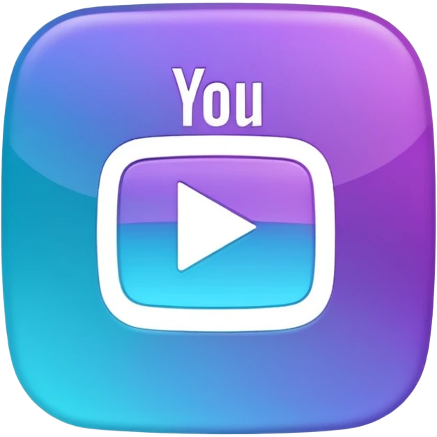 Purple and Cian Symbol youtube app emoji