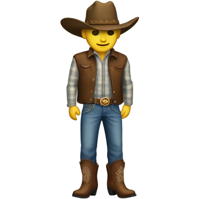 Pike with cowboy boots and jeans emoji