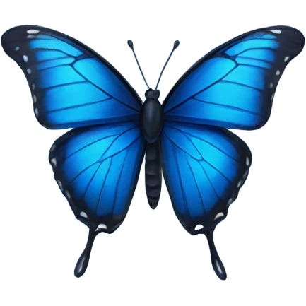 dark blue butterfly  emoji