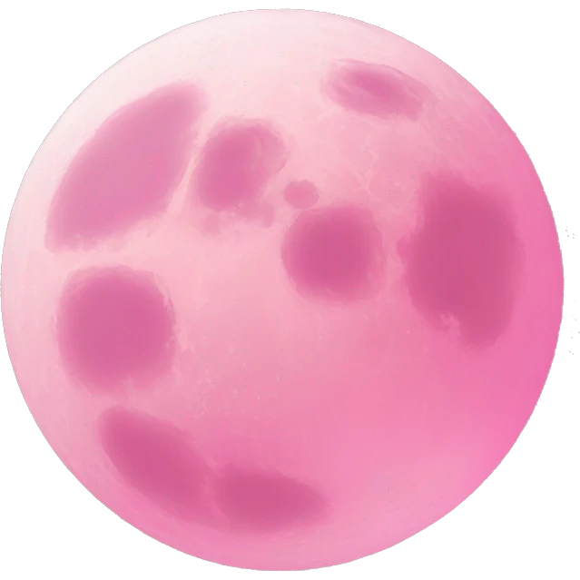 pink moon emoji