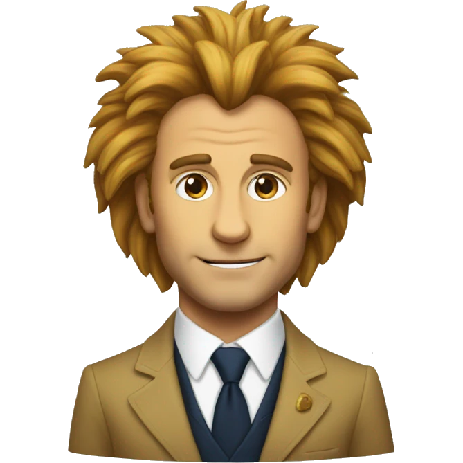 macron sur un lion emoji