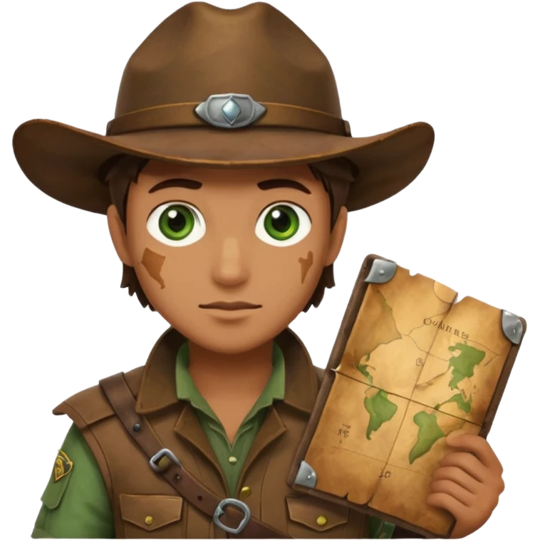 Ranger with map emoji