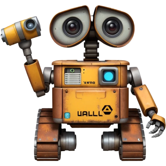 WALL-E Robot, no background emoji