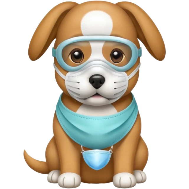 dog Wearing Medical Mask emoji