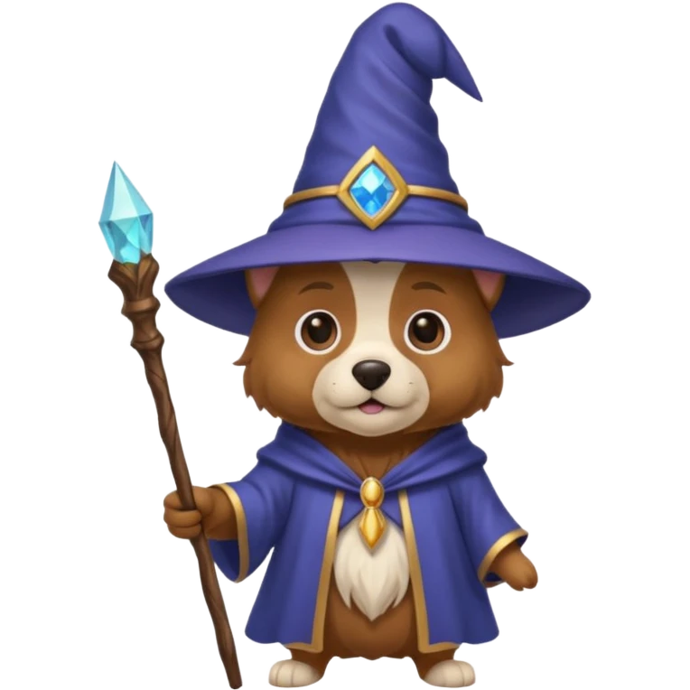 Dog wizard emoji