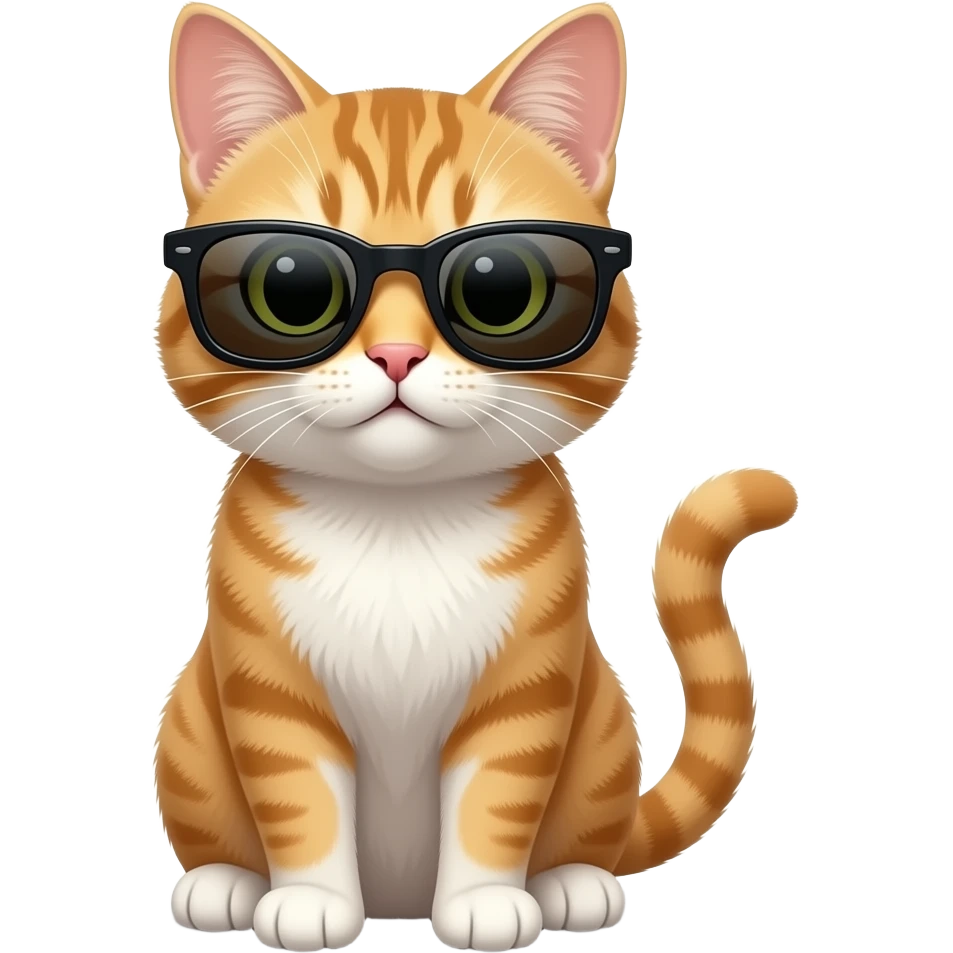 Cat wearing sunglasses emoji