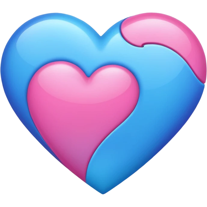 A bisexual heart emoji