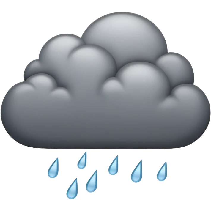 a rain storm cloud emoji