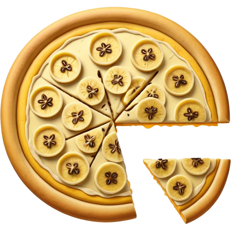banana pizza top down emoji