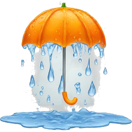 wet orange emoji