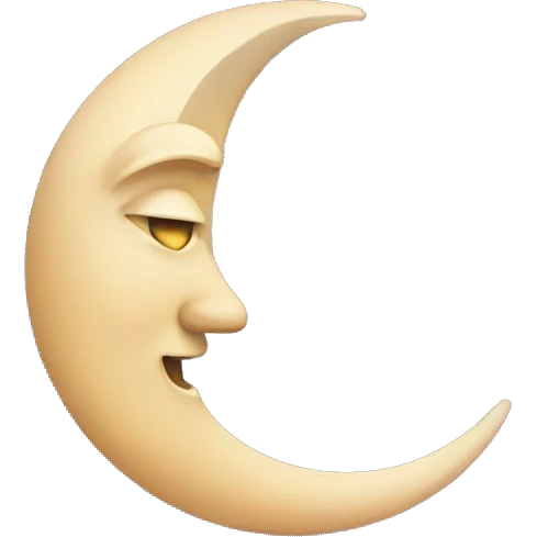 Moon astrology symbol  emoji