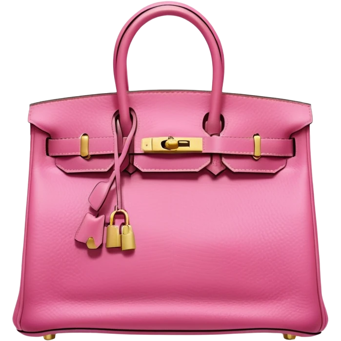 pink hermes bag Birkin emoji