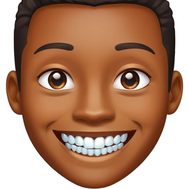 black face smiling with diamond teeth emoji
