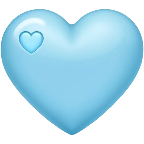 Light blue heart emoji