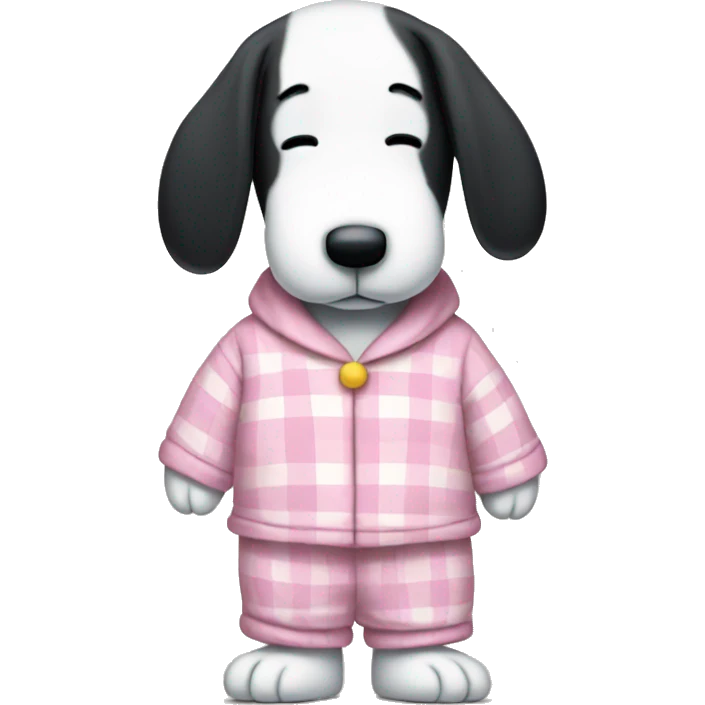 Snoopy in pajamas  emoji