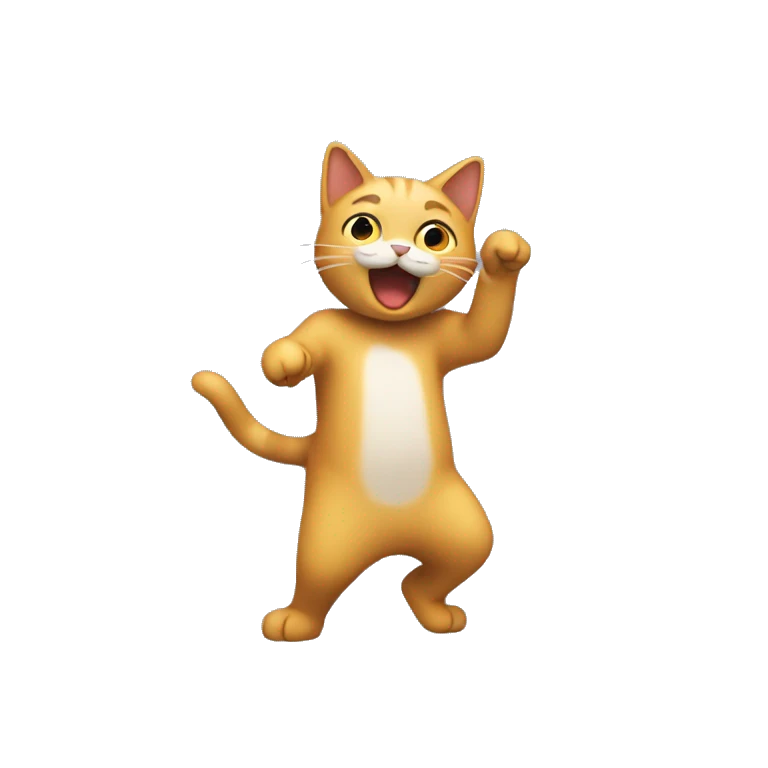 Gato bailando emoji