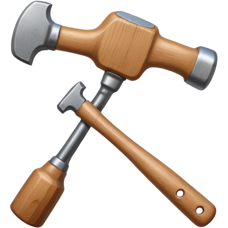 hand holding a hammer emoji