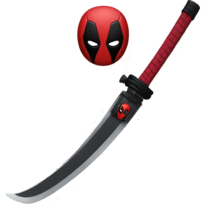 Deadpool katana emoji
