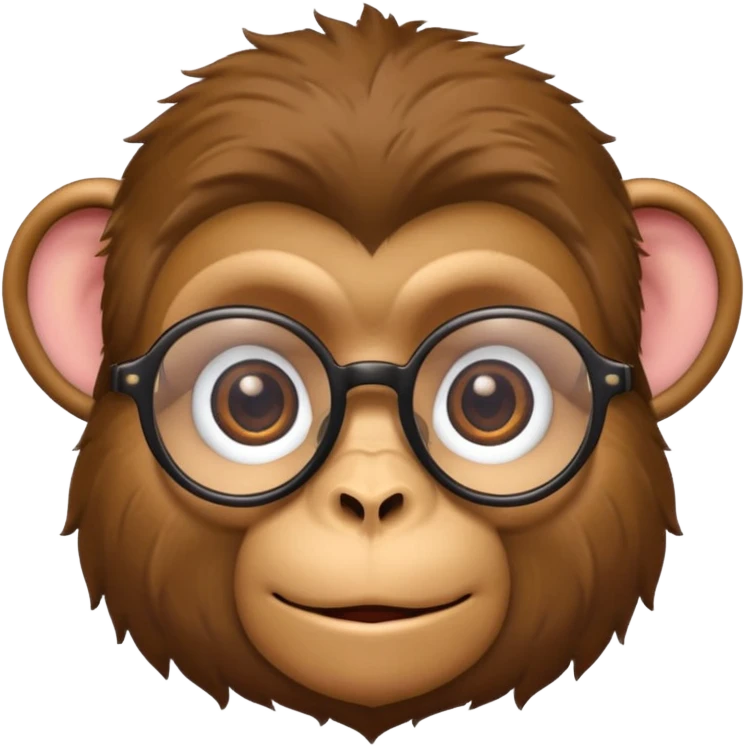 monkey with specs emoji