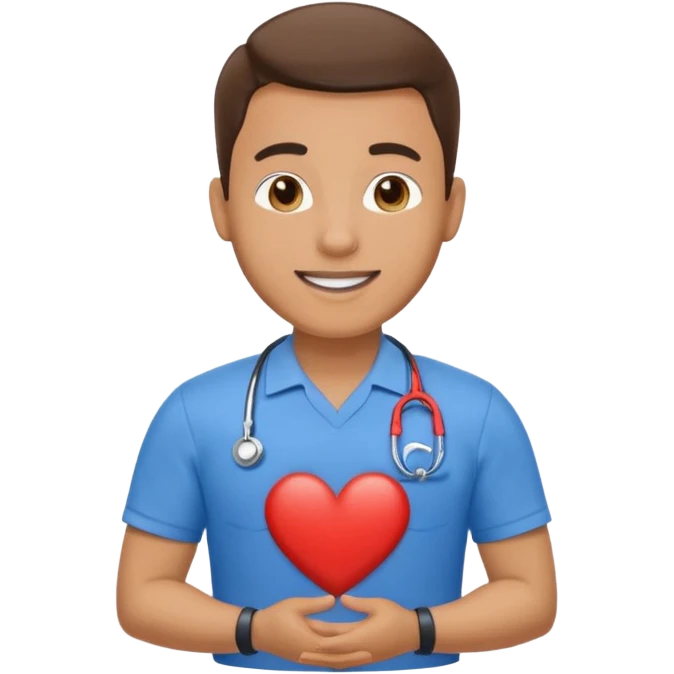 CPR instructor that looks happy emoji