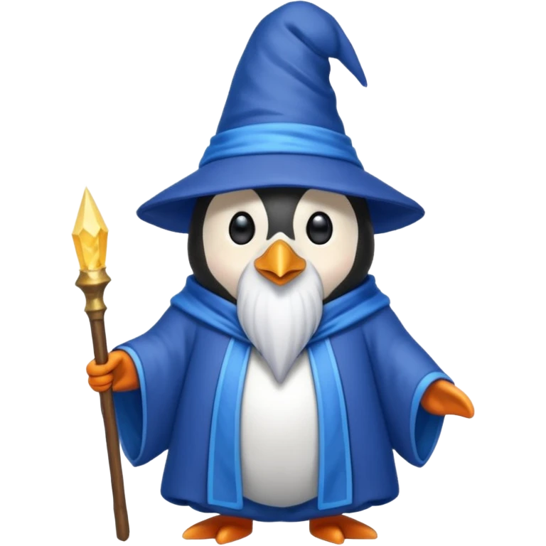 Penguin Wizard emoji