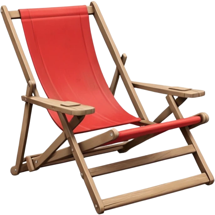 red beach chair emoji