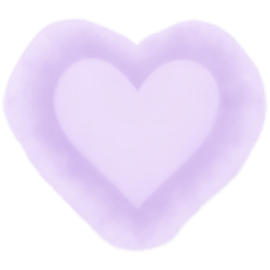 heart with a delicate lilac mist emoji
