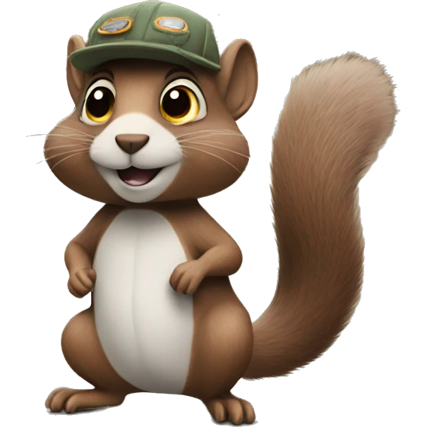 traveling squirrel emoji