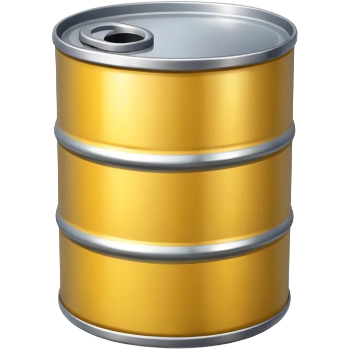 generate a realistic metal oil barrel without rust emoji