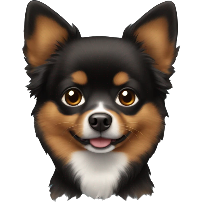 Black and brown pomchi  emoji