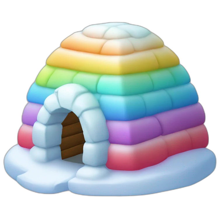 igloo colourful emoji