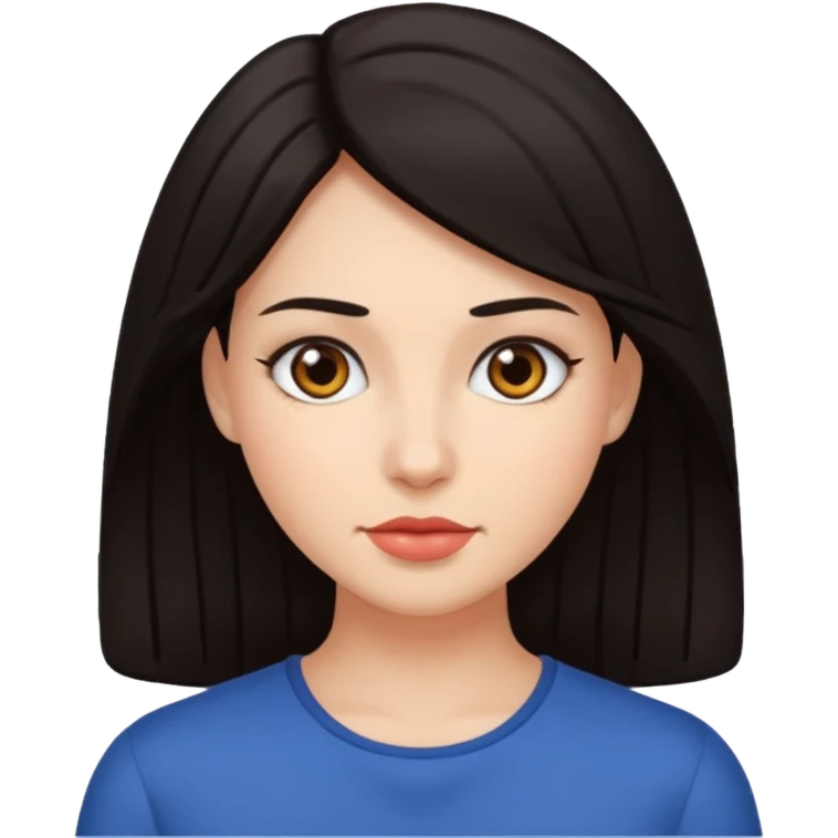 woman with dark hair emoji