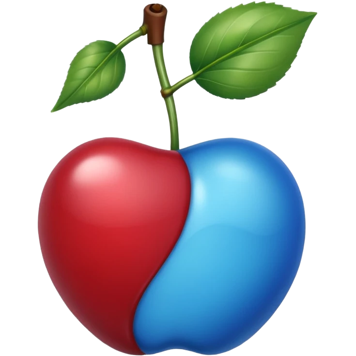 Une  cerise bleu ils8 emoji