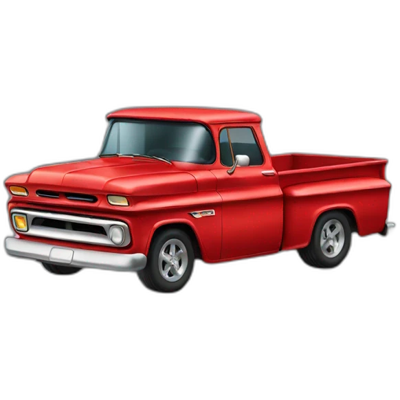 red chevy truck emoji