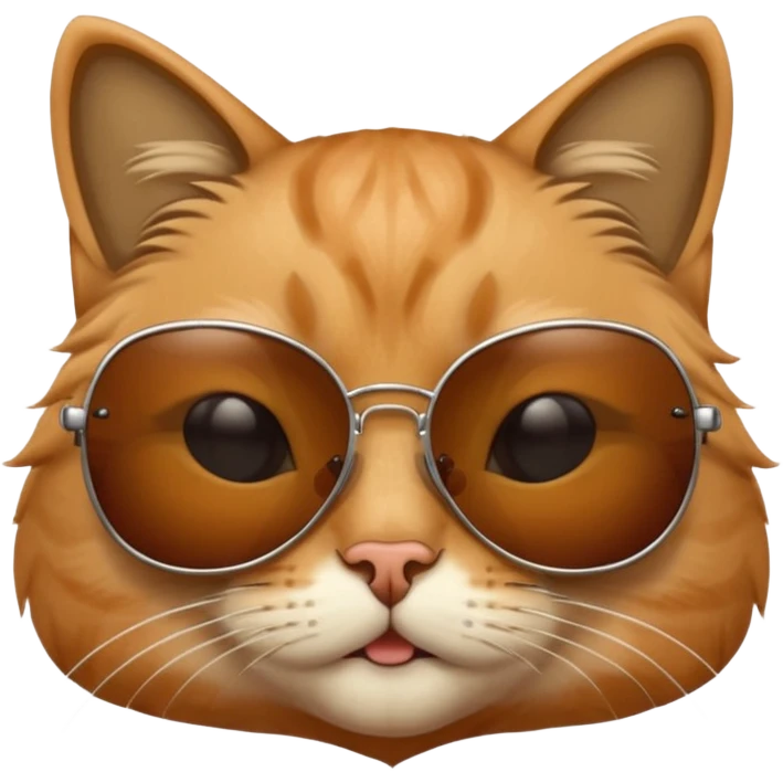 Cat wearing sunglasses emoji