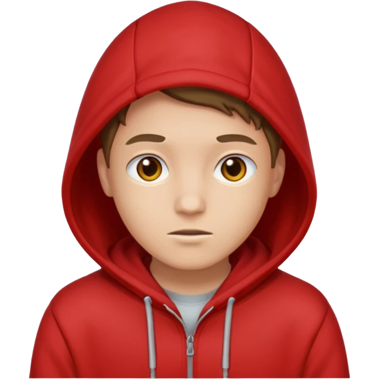 only red hoodie emoji