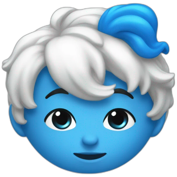 Cœur bleu aclair emoji