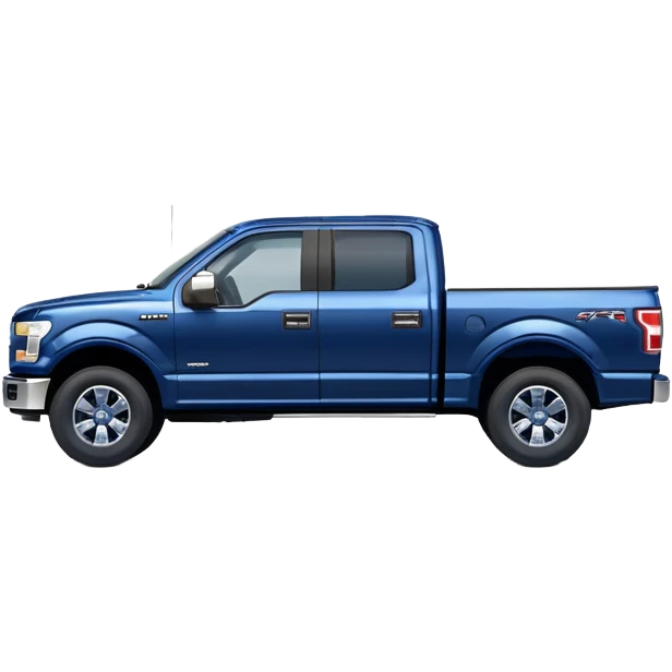 Dark blue Ford F150 truck  emoji