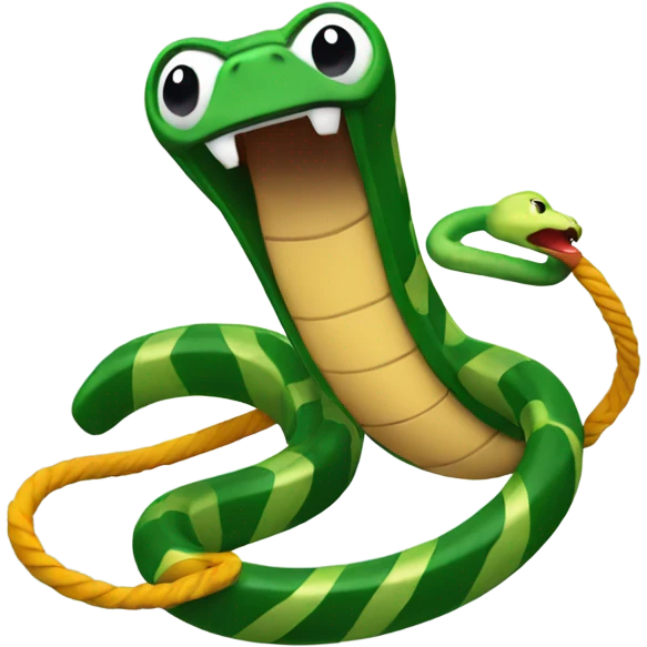 Snake jump rope emoji