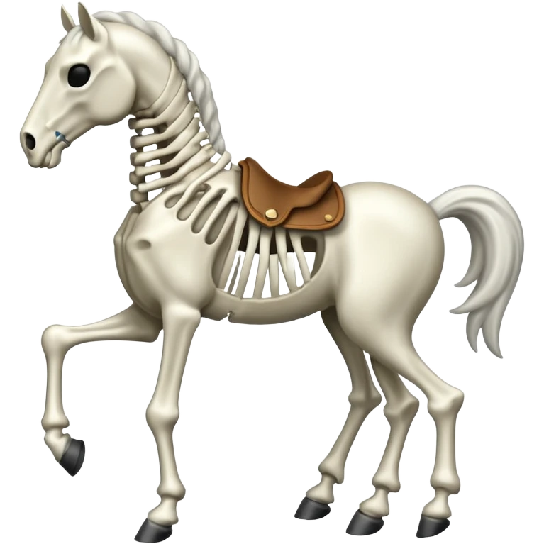 Skeleton horse emoji